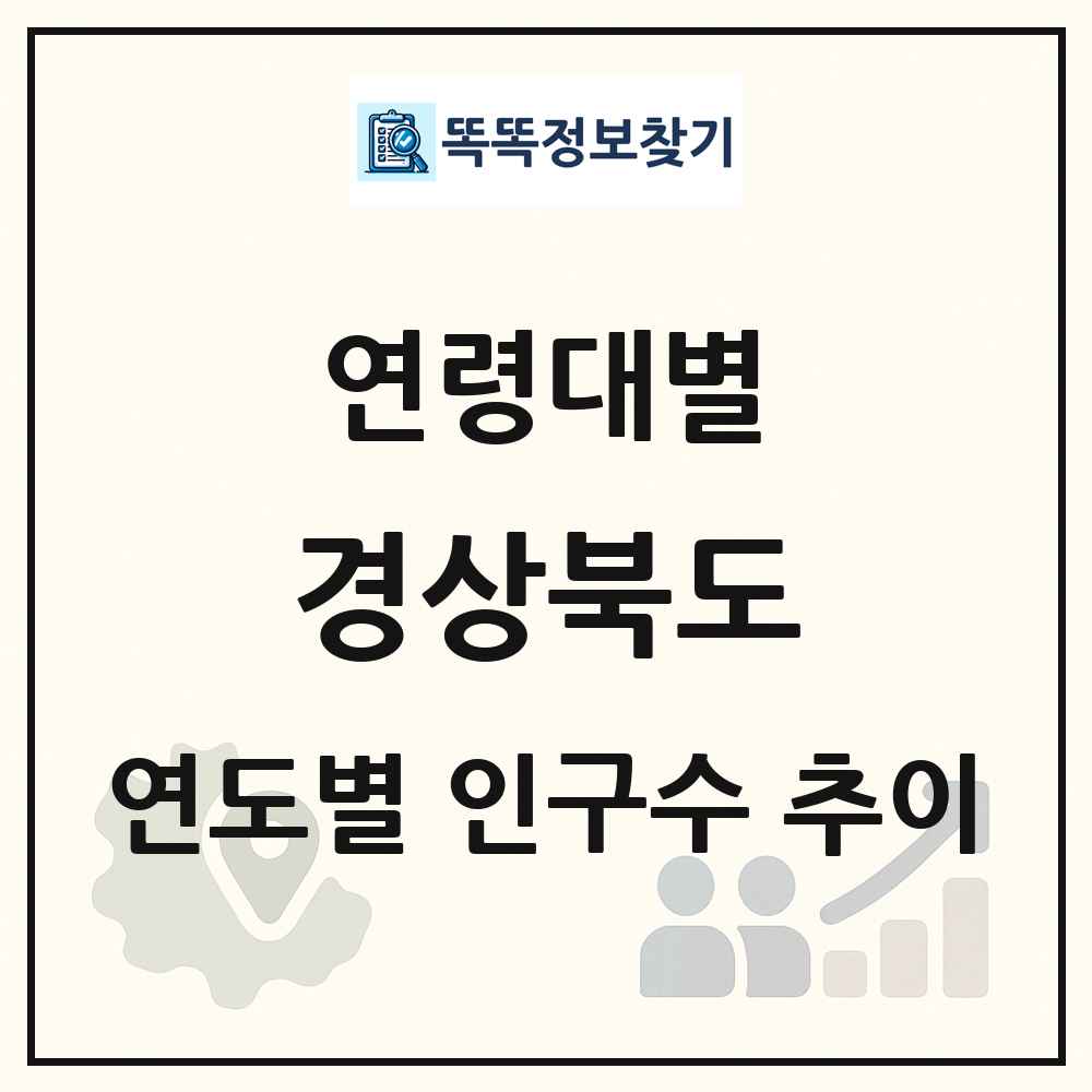 경상북도 생애주기별 인구수 링크 그림